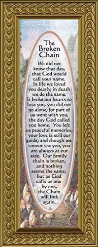 Broken Chain, In Memory of a Loved One, Love You Always Plaque, 3x8 4491