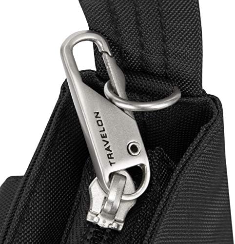 Travelon Anti-Theft Classic Mini Shoulder Bag, Black, One Size 9 Travelon Anti-Theft Classic Mini Shoulder Bag, Black, One Size