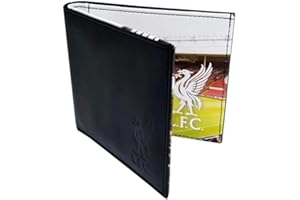 LIVERPOOL F.C. Liverpool FC Leather Wallet Embossed Crest Stadium Print