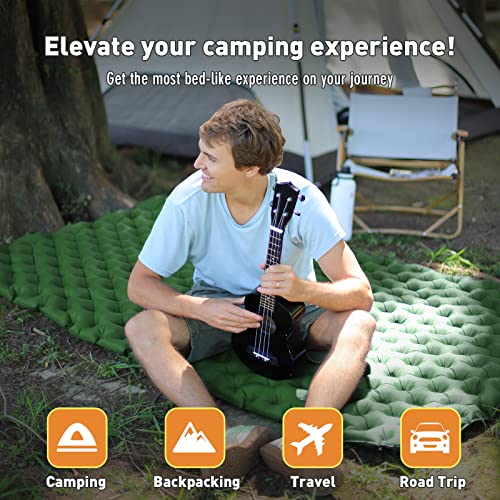 WOLF WALKER Double Sleeping Pad for Camping, Inflatable Camping