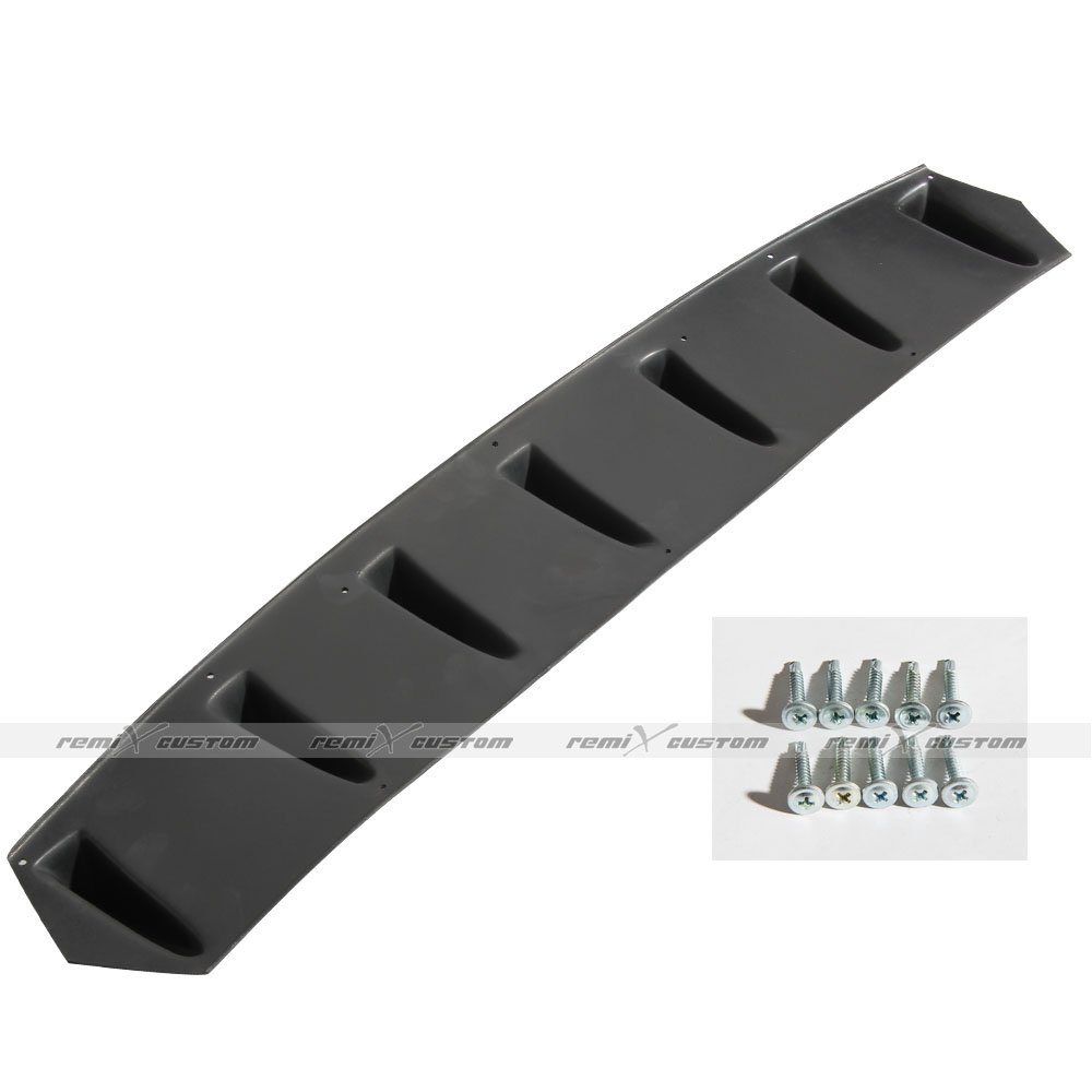 Remix Custom Universal Rear Body Bumper Diffuser Shark Fin Kit PU