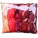 SPINNING FIBER Super soft BFL Wool Top Roving drafted for hand spinning with drop spindle or wheel, felting, blending and weaving. Variegated hand dyed mini skeins. 5 Ounce DISCOUNT PACK, Red Multi