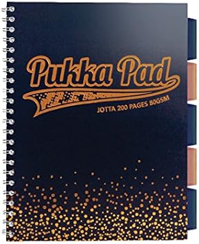 Amazon Com Pukka Pad Notebook Wirebound Hardback Perforated Ruled Margin 160pp 90gsm A4 Silver Ref Wrula4 Pack Of 5 Office Products