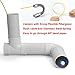 GooQee Sewer Camera Drain Pipe Inspection - Underwater Vent Video Endoscope Sony CCD Head Ø0.9 inch - 130ft Fiberglass Push Cable - 7 inch DVR with 8G SD Card - PIC001 (40m + Distance Counter)