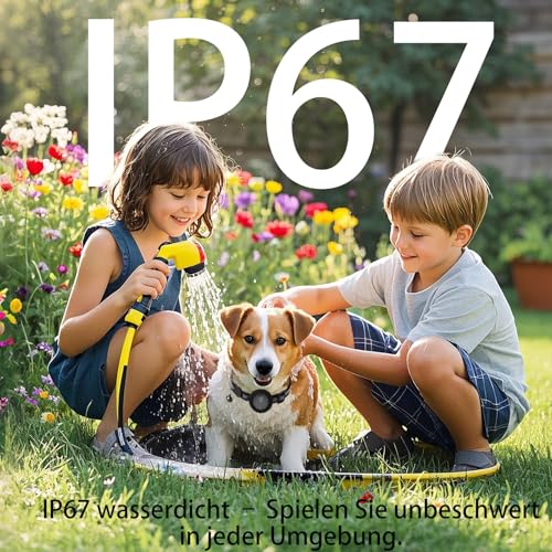 Collier GPS Chat Enregistrement des Trajets sur 7 Jours Collier GPS pour Chien Compatible avec iOS et Android GP S Chien Suivi en Temps RéEl GP S Tracker Traceur pour Animaux éTanche IP67 - Noir Puro