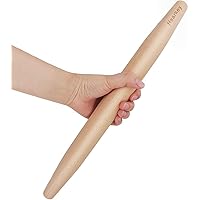French Rolling Pin for Baking, Tapered, Wooden Rolling pins for Pizza, Pasta, Pastry & Bread - Gift ideas for Bakers (16…