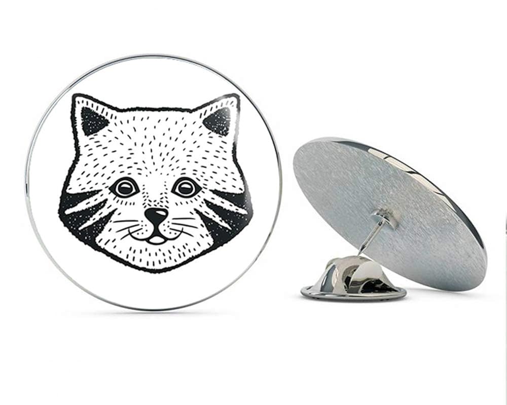 Amazoncom Brk Studio Cute Black And White Sketch Kitty Cat