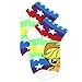 Hasbro My Little Pony Girls 6 pack Socks (Shoe: 10-4 (Sock: 6-8), Grey/White Ponies)