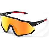 HNJOKE Sports Sunglasses, UV400 Baseball Sun Glasses Women, Mens Glasses for Cycling, Biking, Running