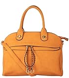 Diophy PU Leather Large Front Zipper Pocket Womens Tote Purse Handbag Accented with Removable Strap ZD-2499 LZ-2992 MY-3344 B105-1 GS-2996 GS-2997 ZD-2498