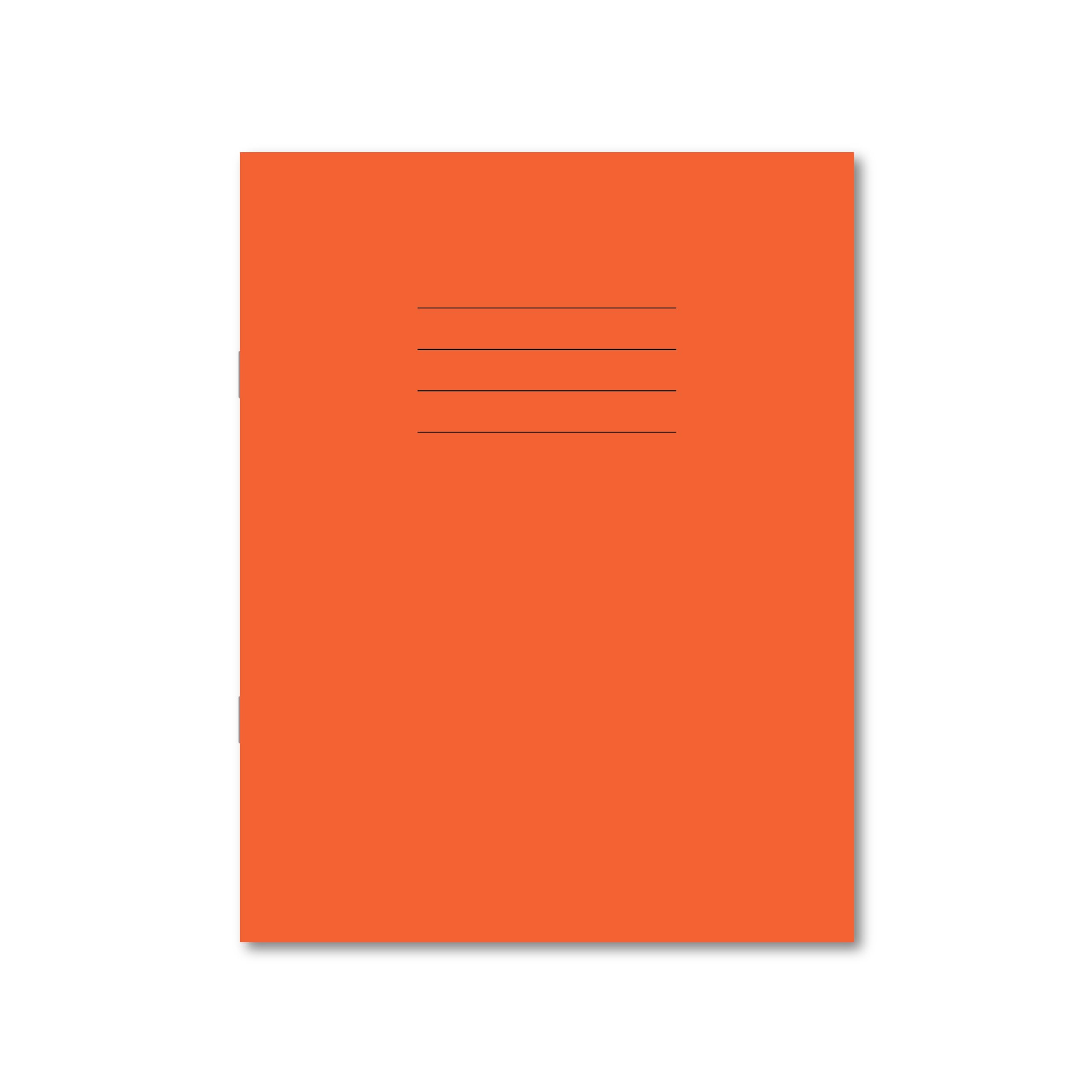 Hamelin 9 x 7-Inch 5 mm Squared 80 Pages Exercise Book - Orange (Pack of 100)