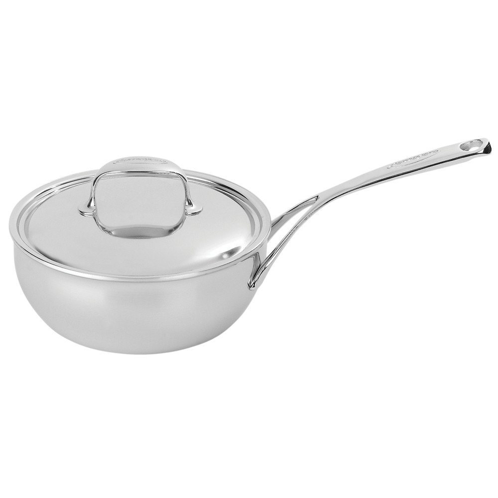 Demeyere Atlantis 2.6 Quart Conic Sauteuse Pan with Stainless Steel Lid