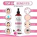 Ecla Skin care Rose Water Toner (4oz/120ml) - 100% Pure Moroccan Rosewater Facial Toner - Organic Rose Water Mist Fragrance Free & Alchohol Free for All Skin Types - Soothes, Calms & Hydrates Skin