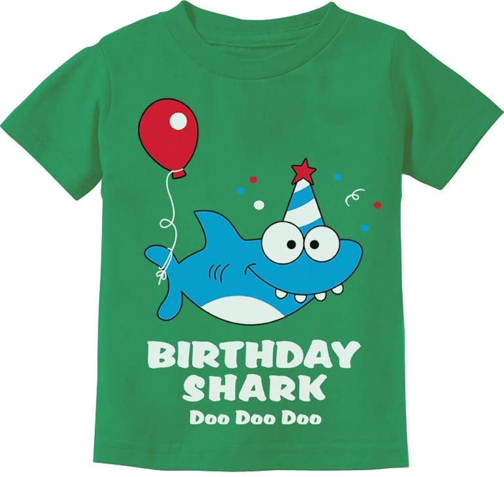 Baby Shark Doo doo doo First/2nd Birthday Shark Outfit Infant Kids T-Shirt