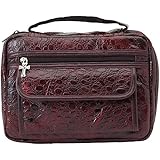 Embassy Burgundy Genuine Leather Bible Cover