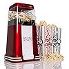 WICKED GIZMOS ® New Retro Electric Healthy Fat Free Popcorn Maker 1200w Power – Easy to Make Healthier Snack Popcorn…