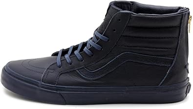 vans sk8 hi zip ca boot leather dress blues