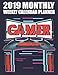 2019 Monthly Weekly Calendar Planner: Vintage Video Gamer Schedule Organizer (Retro Games 2019 Organ by Adam And Marky