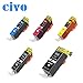 CIVO Ink Cartridges Compatible Replacement for Inkjet Printer PGI-225 & CLI-226 with Ink Level Indicator (10 Pack (2 PGI-225BK, 2 CLI-226BK, 2 CLI-226C, 2 CLI-226M, 2 Y))