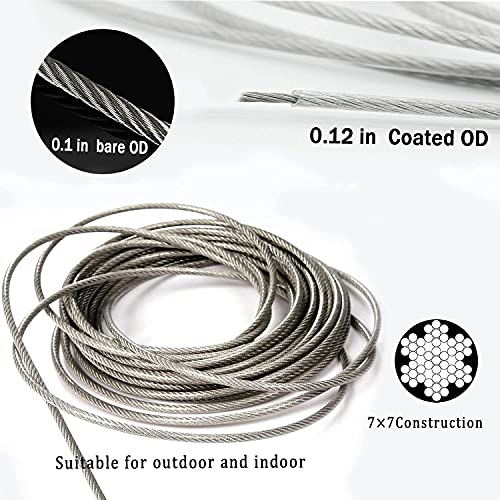 MHY 10Ft Clotheslines,Outdoors 304 Stainless Steel Clothes Line,Heavy