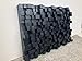 Sound Diffuser, Acoustic Panel, Studio Wooden, SoundProofing, Proof, art, black wood art, Pixel, wooden art, 3d art
