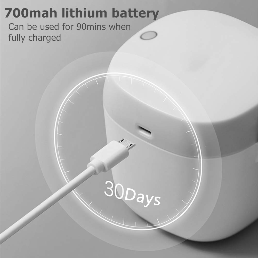 Pacifier Sanitizer U-V-C Portable Sterilizer USB Rechargeable 99.99% Cleaned in 59 Seconds : Baby
