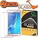 [2-Pack] Galaxy J7 (2016) Screen Protector, Jasinber Tempered Glass Screen Protector for Samsung Galaxy J7 2016 (Not for 2015 Released) with 9H Hardness/Anti-Scratch/Anti-Fingerprint