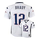 Tom Brady New England Patriots NFL Youth White Road Mid-Tier Jersey