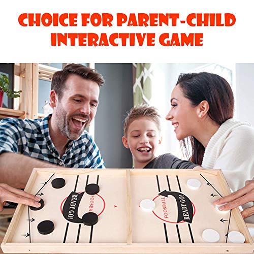 JANDANT Large Size Fast Sling Puck Game Slingshot Board Games for Adult and Kids Foosball Board Game Slingshot Table Hockey Party Game Bouncing Chess Hockey Game Table Desktop Battle Hockey Game