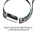 Simpeak Compatible for Fit bit Charge 2 Bans, Stainless Steel Replacement Metal Band Strap with Closure Clasp for Fit bit Charge 2 Fitness, Women Men
