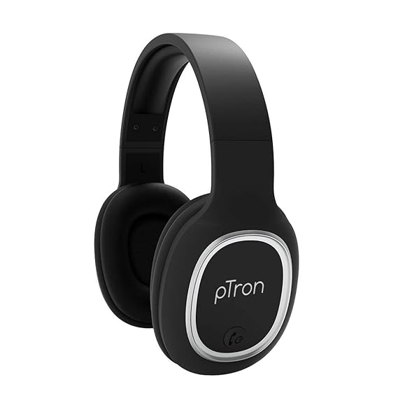 pTron Studio OverEar Bluetooth 5.0 Wireless Headphones, HiFi Sound