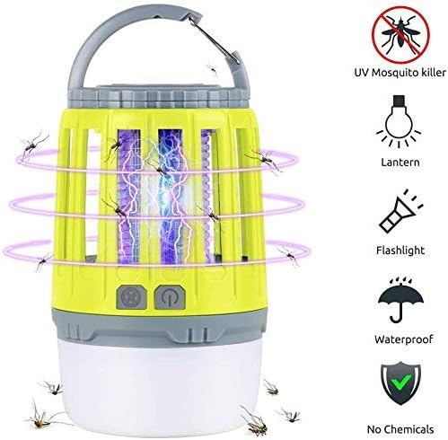 Linkax Camping Lantern LED Mosquito Zapper Tent Light USB Rechargeable Insect Bug Zapper Mosquito Killer Lamp