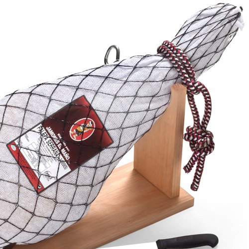 Serrano Schinken Set mit Schinkenhalter und Messer – Bild 5