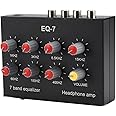 pizarra EQ-7 Car Audio Headset Amplifier 7-Band EQ Equalizer 2 Channel Audio Mixer Equalizer Digital Sound Equalizer