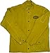 IRONCAT 7005 Heat Resistant Split Cowhide Leather Jacket - X-Large, Kevlar Thread Stitched Welding Jacket in Golden Yellow. Welding Gears