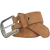 Wrangler Men's 38mm Crazy Horse Split Leather with Special Stitch Belt
