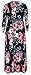 Empire Waist Long Sleeve Pocket Floral Floor-Length Maxi Dresses Plus Size 3XL