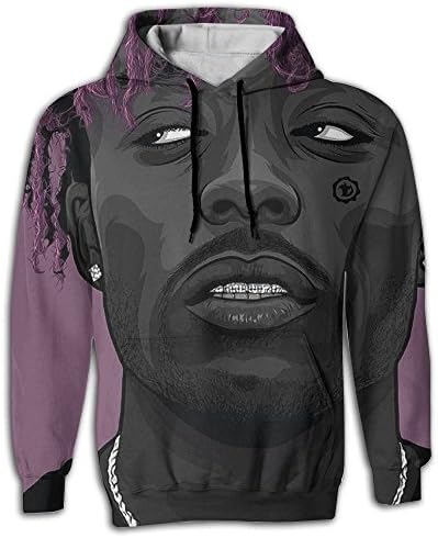 Kapok Decorate LIL Uzi Vert Vs Fleece Hoodie Luxurious Customized Sport Pulling Rope 3D Adult X-Large