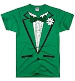 DirtyRagz Men's Green Irish Tuxedo Tux T Shirt