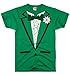DirtyRagz Men's Green Irish Tuxedo Tux T Shirt