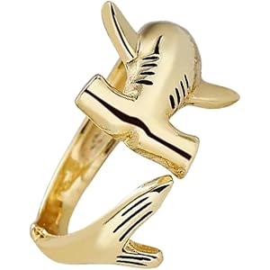 WUSUANED Hammerhead Shark Rings Shark Animal Jewelry Hammerhead Shark Gifts Ocean Shark Lover Gift