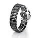 Balerion-Adjustable Solid Stainless Steel Band with Durable Folding Clasp for Withings Steel HR 36MM-Steel Black 36MM