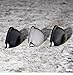 Ilyapa Matt Black Cup Drawer Pulls - 3 Inch Hole Center Bin Cup Drawer Handles, Bin Pulls Matte Black - 10 Pack of Kitchen Cabinet Hardware, Cupboard Handles and Knobs
