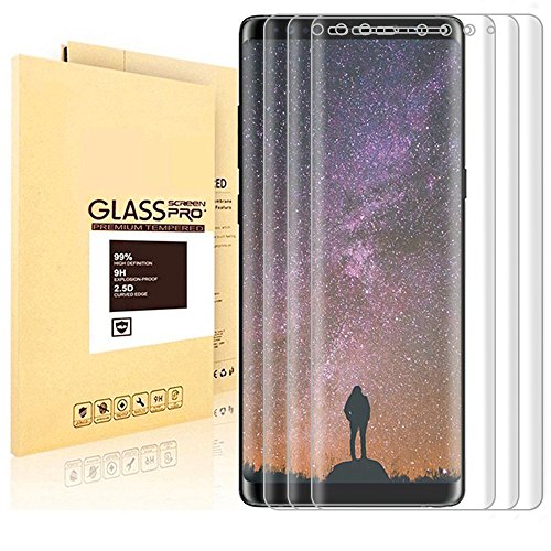 Galaxy note 8 screen protector, vuv [case friendly] [3 …