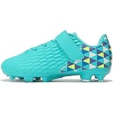 Joybut Soccer Cleats for Kids & Youth | Lightweight Football Shoes for Firm Ground | Durable Girls & Boys Soccer Cleats with Non-Slip Sole | Comfortable Soccer Boots | Unisex Size 11-6