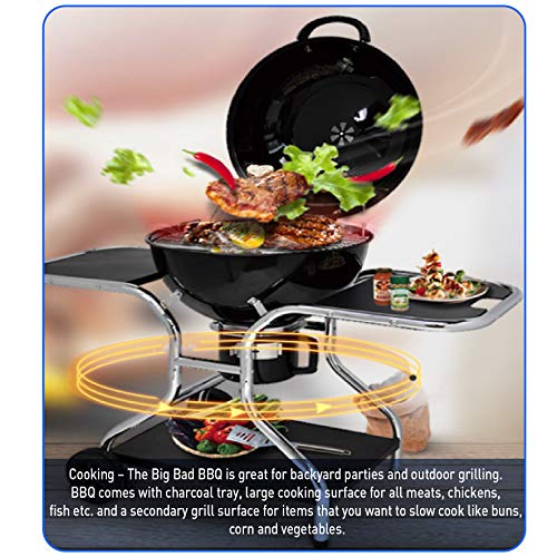 EasyGoProducts Big Bad Charcoal BBQ Grill Large Size Barbeque Grill
