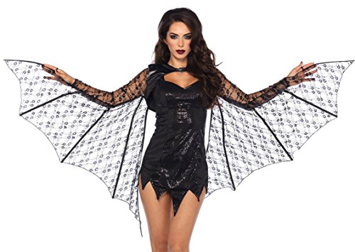 Leg Avenue Women's Lace Bat Wing Shrug