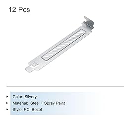 MECCANIXITY 12PCS Silvery PCI Slot Cover Dust