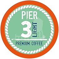 Pier 3 Single-Cup Coffee for Keurig K-Cup Brewers, Light Roast, 40 Count
