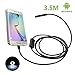 QYUHE 2Million Pixels HD USB Endoscope Borescope Waterproof Portable Inspection Snake Camera 6LED Lights (3.5M)